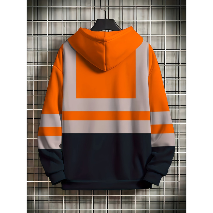 Men’s Sweatshirt | Oversized Hooded Zip-Up | Winter Mens Clothing
