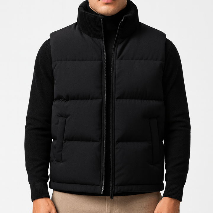 Men's Vests | Quilted Zip Design | Classic Mens Clothing