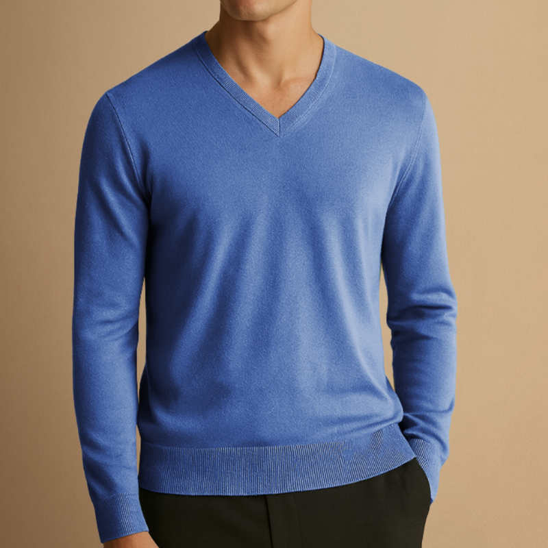 Men’s Jumper | Classic V-Neck Knit Design | Modern Mens Clothing