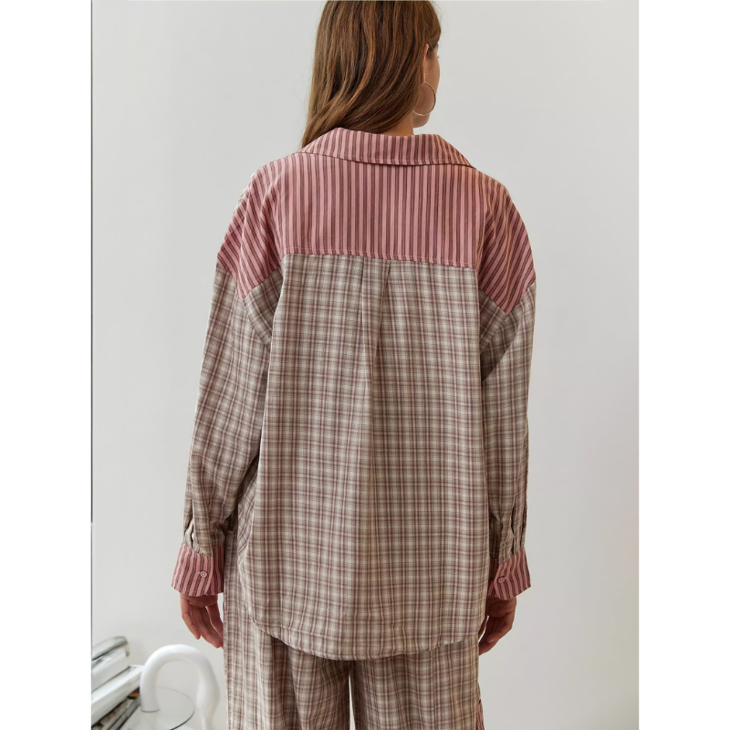 Women's Set | Soft Plaid Lounge Pyjamas | Casual Womens Clothing