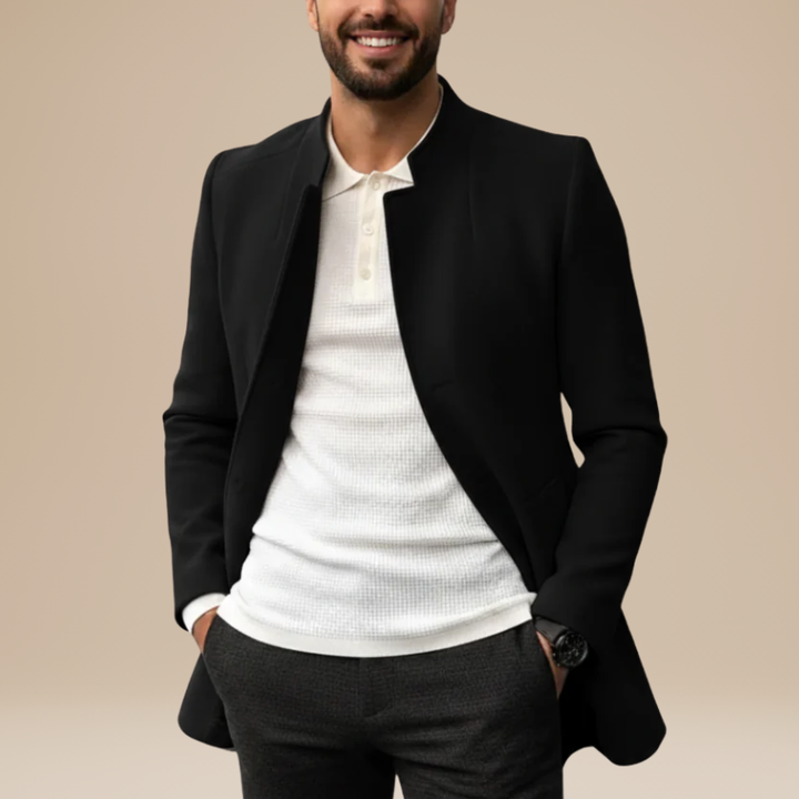 Men’s Coat | Modern Long Jacket | Elegant Mens Clothing