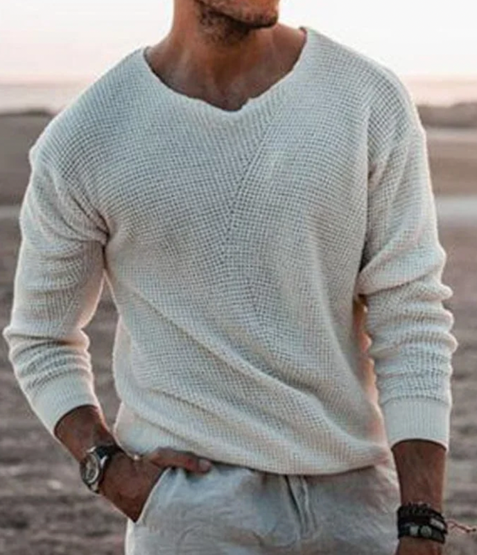 Men's Jumper | Casual  Knit V-Neck Style | Mens Clothing