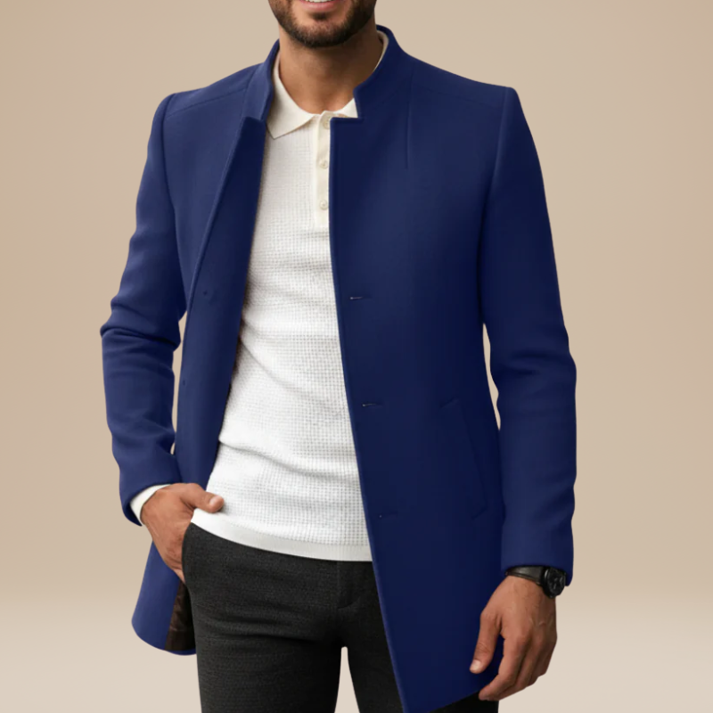 Men’s Coat | Modern Long Jacket | Elegant Mens Clothing