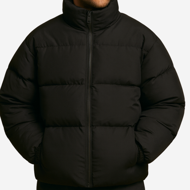 Mens Winter Jackets | Quilted Puffer Coat | Casual Mens Clothing