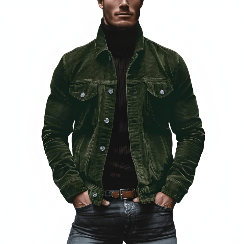 Mens Winter Jackets | Modern Button Design | Winter Mens Clothing
