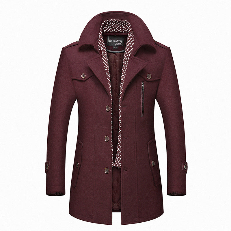 Mens Coats | Mid Length Design | Classic Mens Clothing