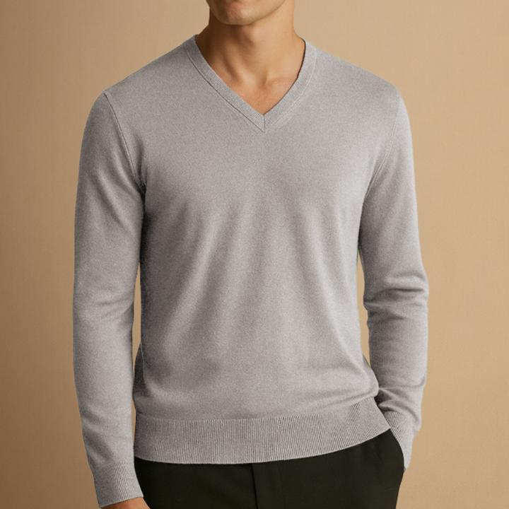 Men’s Jumper | Classic V-Neck Knit Design | Modern Mens Clothing