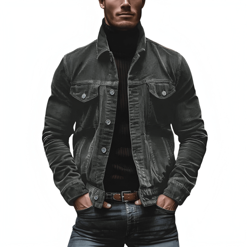 Mens Winter Jackets | Modern Button Design | Winter Mens Clothing