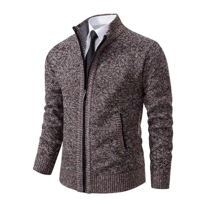 Men's Sweatshirt | Zip-Up Knitted Cardigan | Classic Mens Clothing