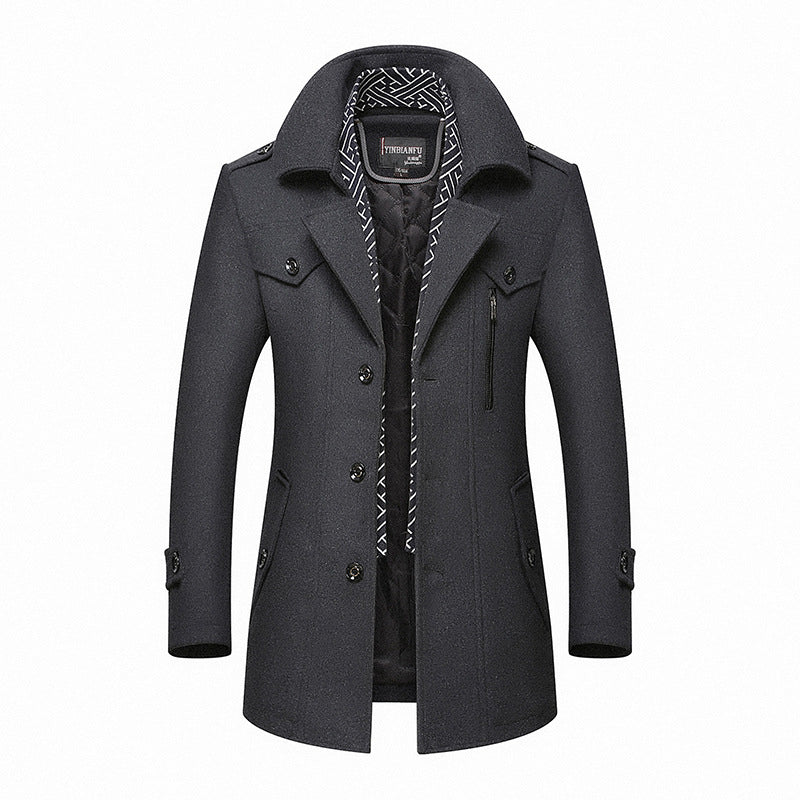 Mens Coats | Mid Length Design | Classic Mens Clothing