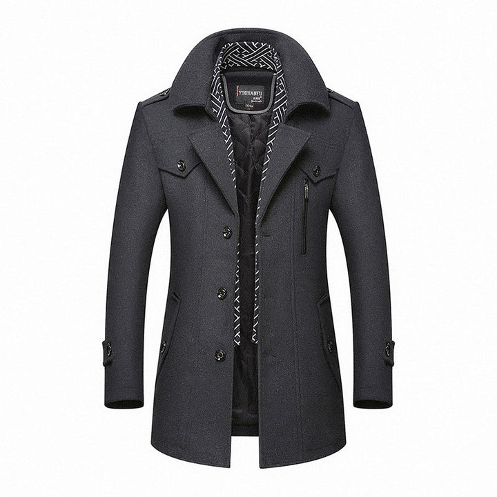 Mens Coats | Mid Length Design | Classic Mens Clothing