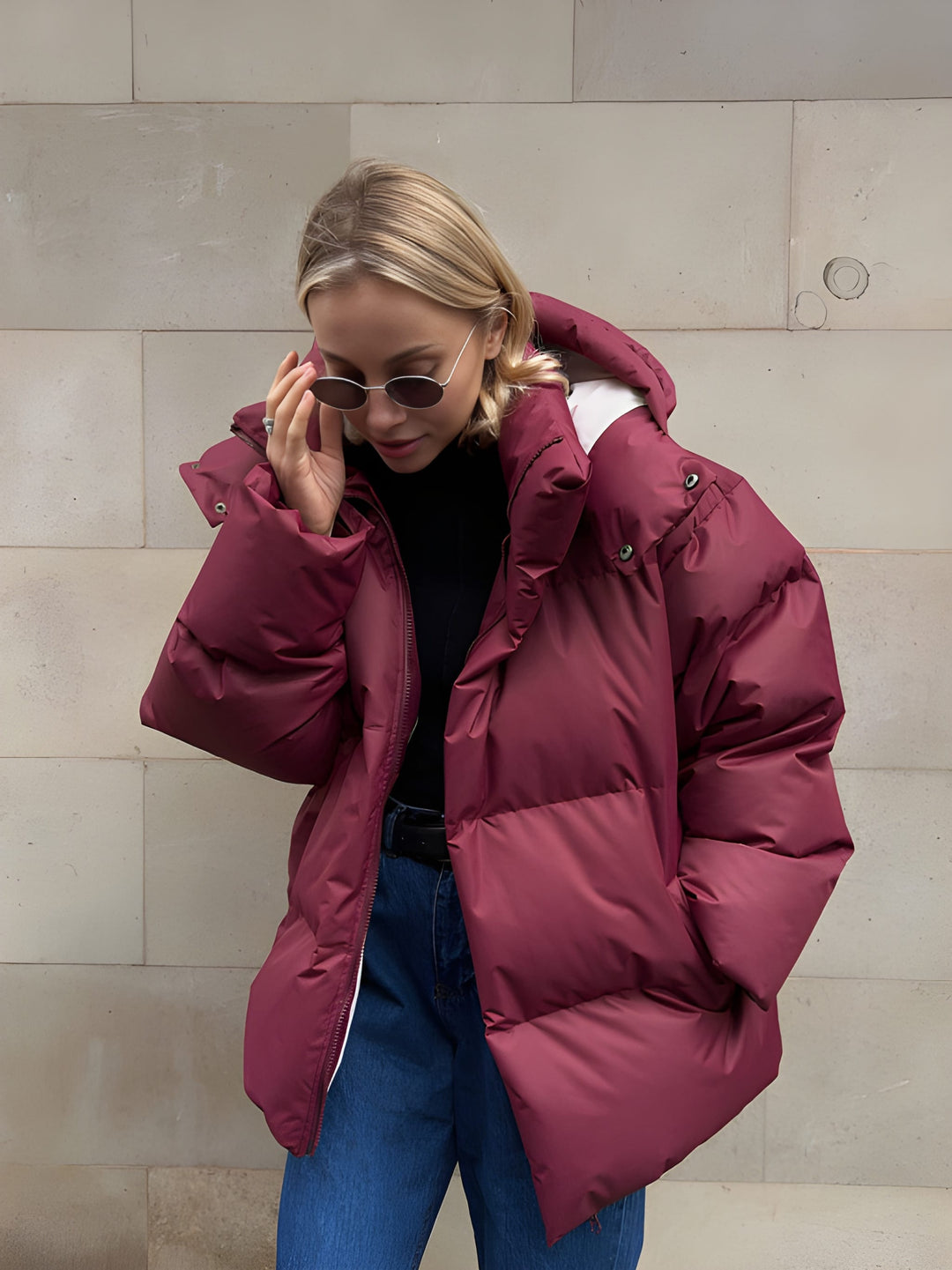 Women's Puffer Jacket | Winter Coat | Detachable Hood Design