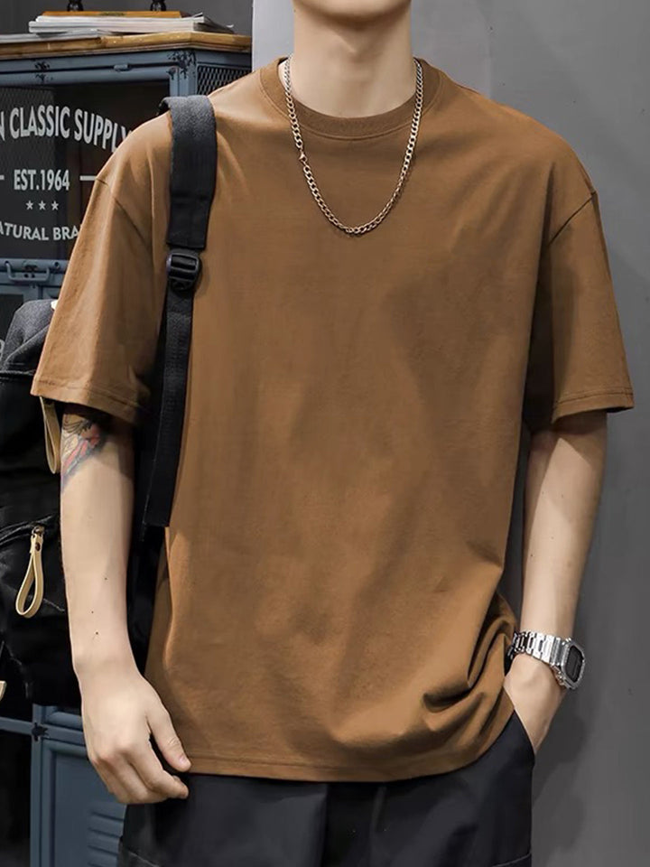 Men's Summer T-Shirt | Breathable & Lightweight | Short Sleeves & Round Neck | Casual