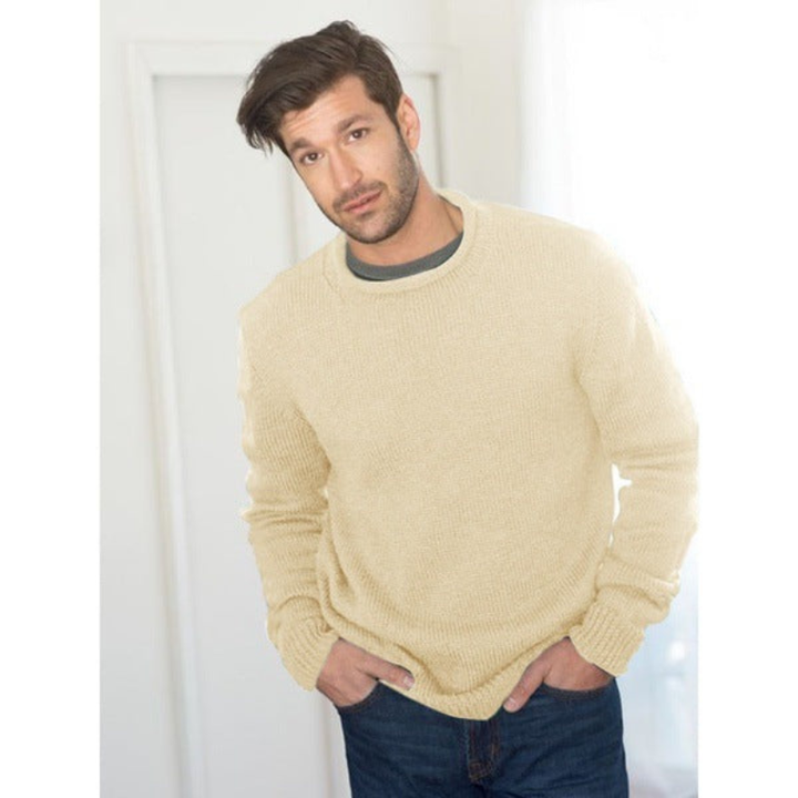 Men's Sweatshirt | Chunky Knit Crewneck | Essential Mens Clothing