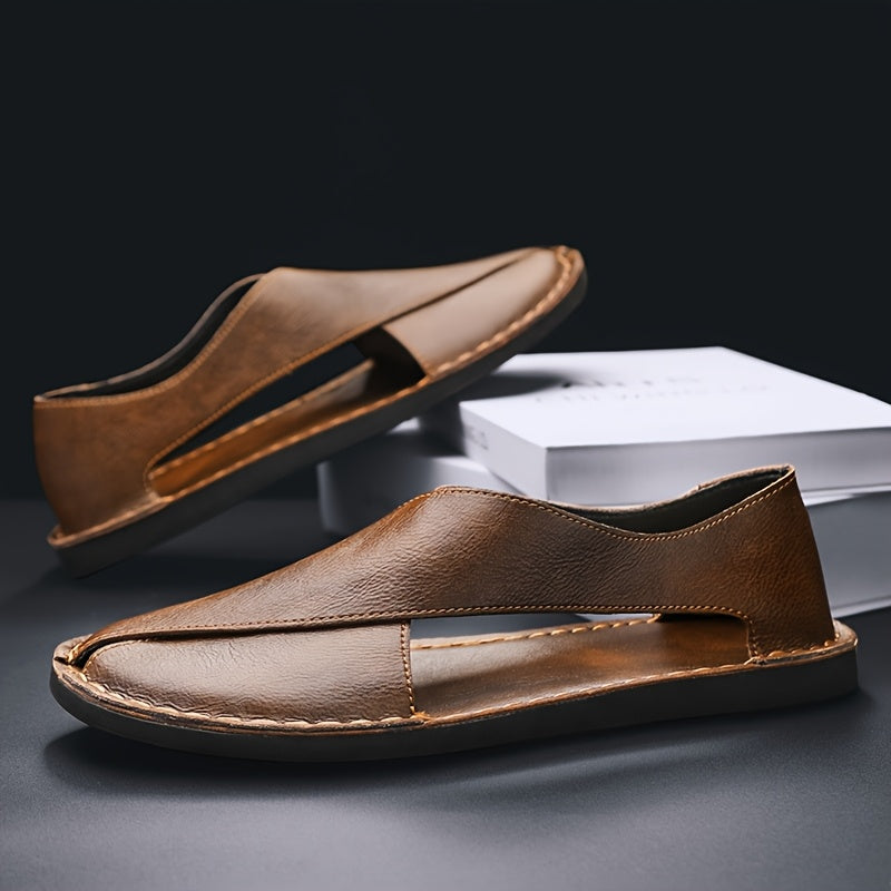 Men’s Sandals | Closed Toe & Breathable Leather | Slip-On & Lightweight