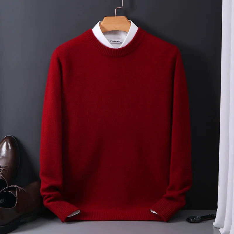 Men's Jumper | Soft Classic Crewneck Knit Style | Mens Clothig