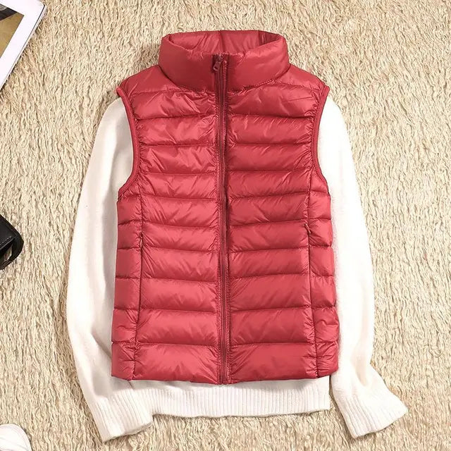 Women’s Down Vest Jacket | Ultralight Winter Sleeveless Coat