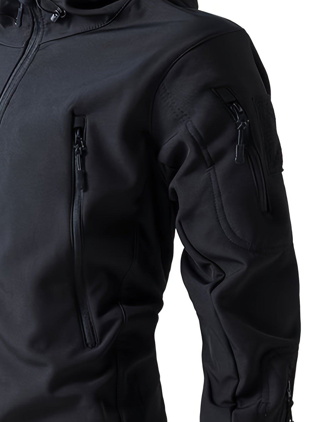 Men’s Tactical Jacket Slim Fit | Softshell & Windproof | Multi-Pocket Hooded