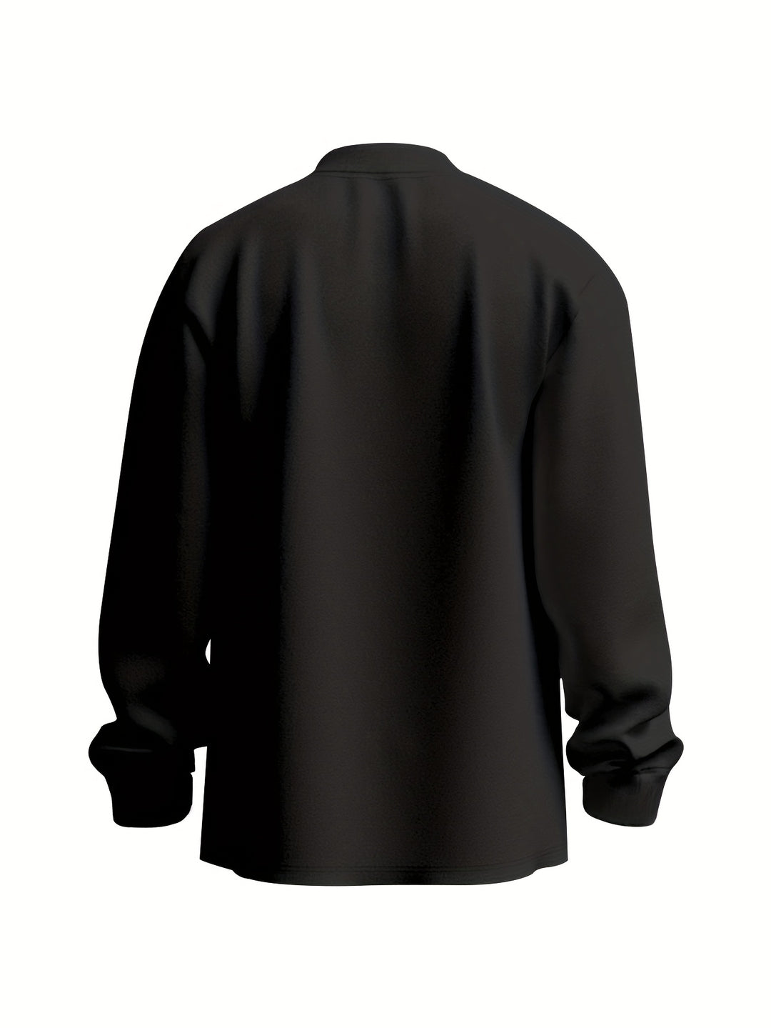 Men's Mock Neck T-shirt | Long Sleeves | Stretch & Breathable | Trendy & Casual | Spring