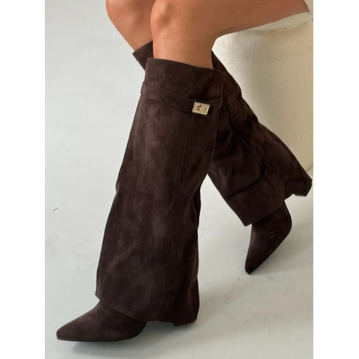 Knee High Boots | Pointed Toe Style | Women Fashion Shoes