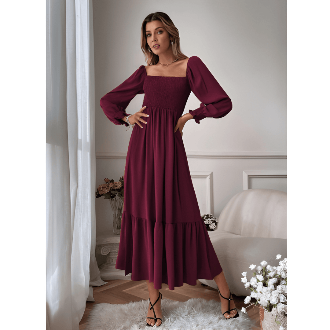 Women Dress | Long Sleeve | Flattering Silhouette | Autumn