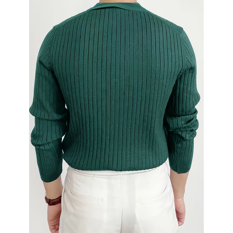 Men’s Shirt | Slim Fit | Ribbed Knit | Mens Clothing