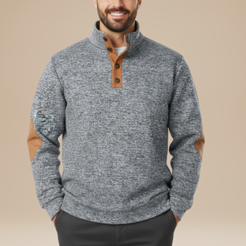 Men’s Jumper | Patch Casual Design | Casual Mens Clothing