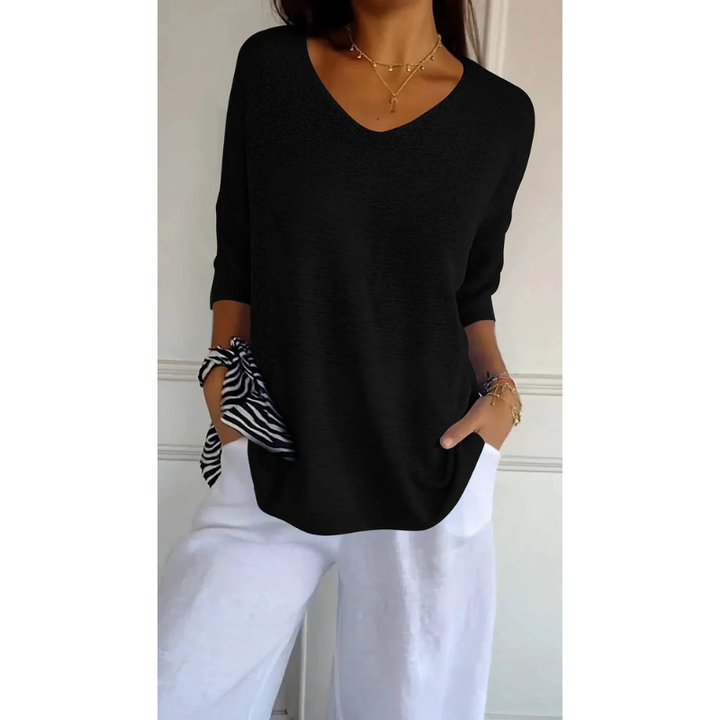 Women’s Top | V Neck | Casual T Shirt | Knit Clothing