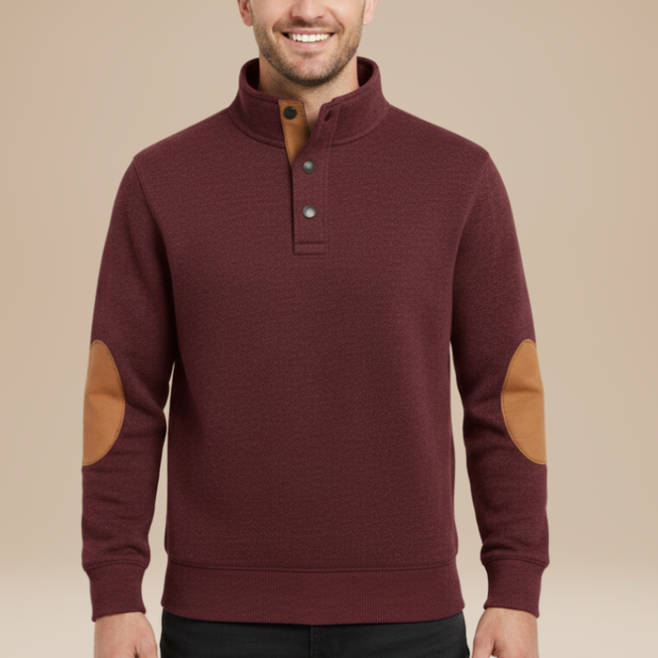 Men’s Jumper | Patch Casual Design | Casual Mens Clothing