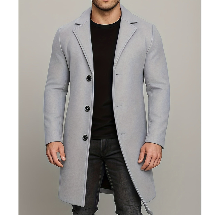 Mens Winter Jackets | Long Tailored Overcoat | Elegant Mens Clothing