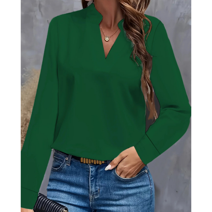 Women’s Blouse | V Neck & Long Sleeve | Elegant Clothing