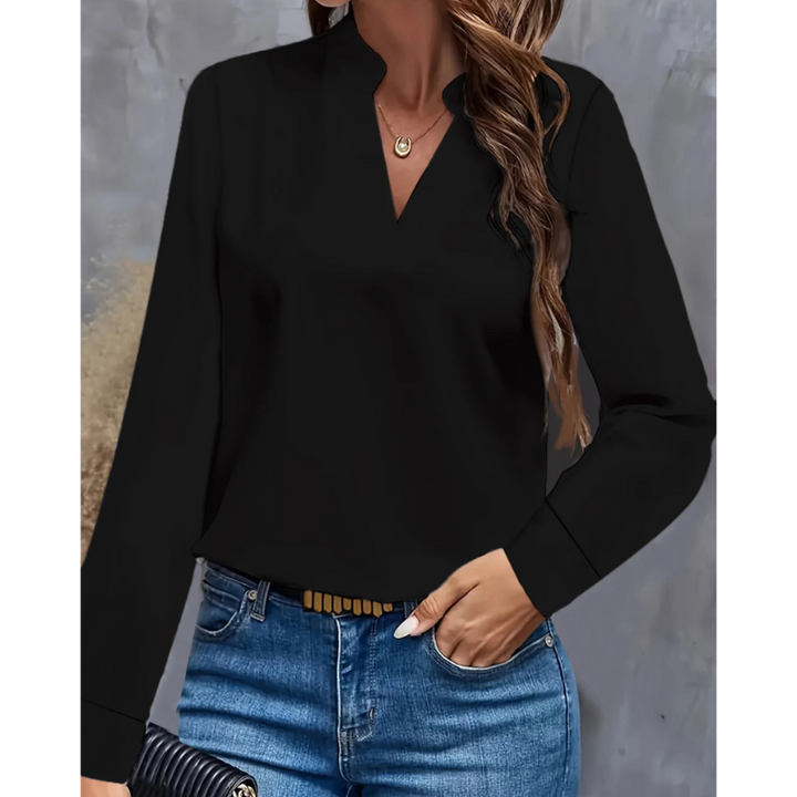 Women’s Blouse | V Neck & Long Sleeve | Elegant Clothing
