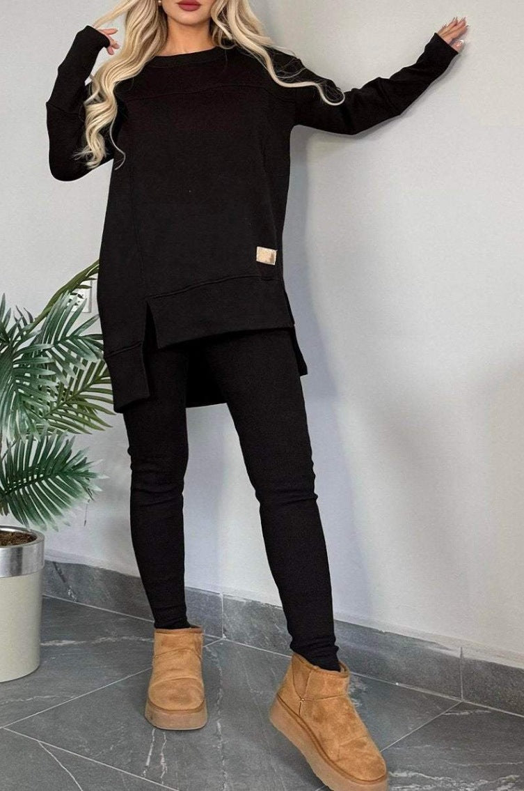 Women’s Set | Oversized Clothing Style | Long Sleeve Lounge Set