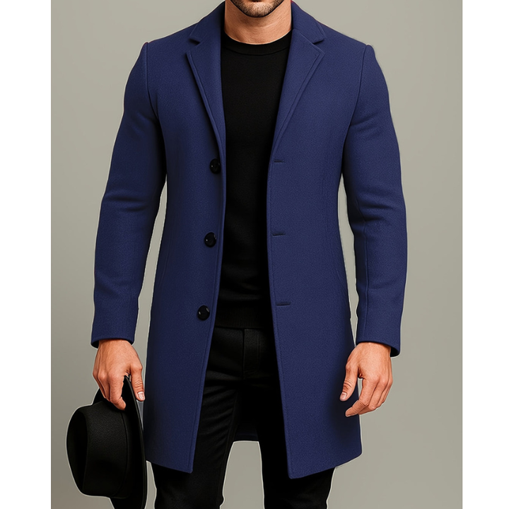 Mens Winter Jackets | Long Tailored Overcoat | Elegant Mens Clothing