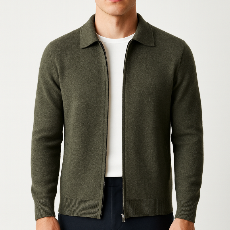 Men’s Cardigan | Classic Zip Design | Smart Mens Clothing