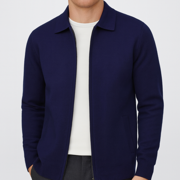 Men’s Cardigan | Classic Zip Design | Smart Mens Clothing