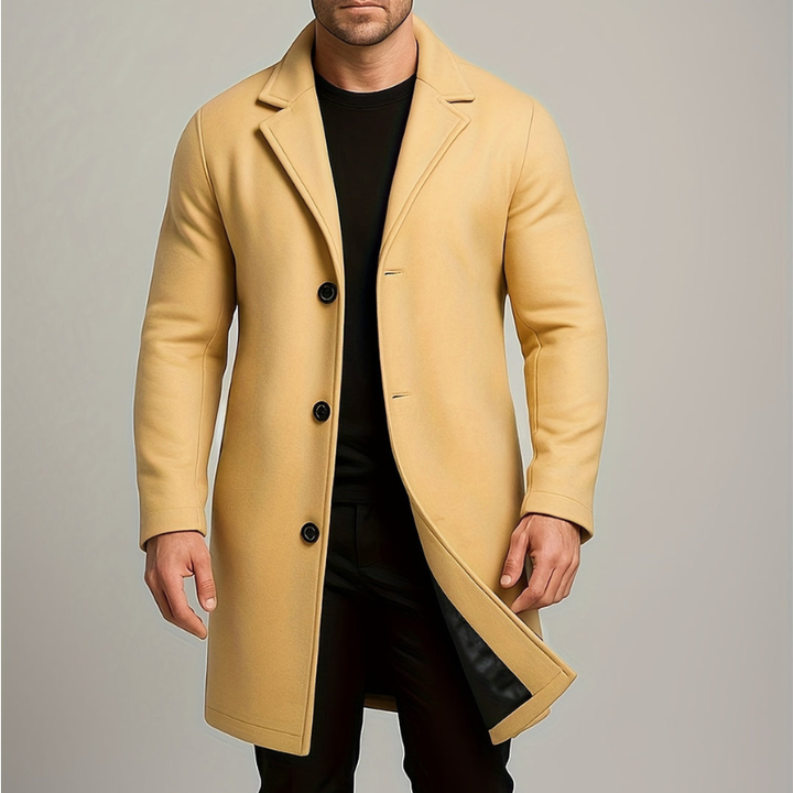 Mens Winter Jackets | Long Tailored Overcoat | Elegant Mens Clothing