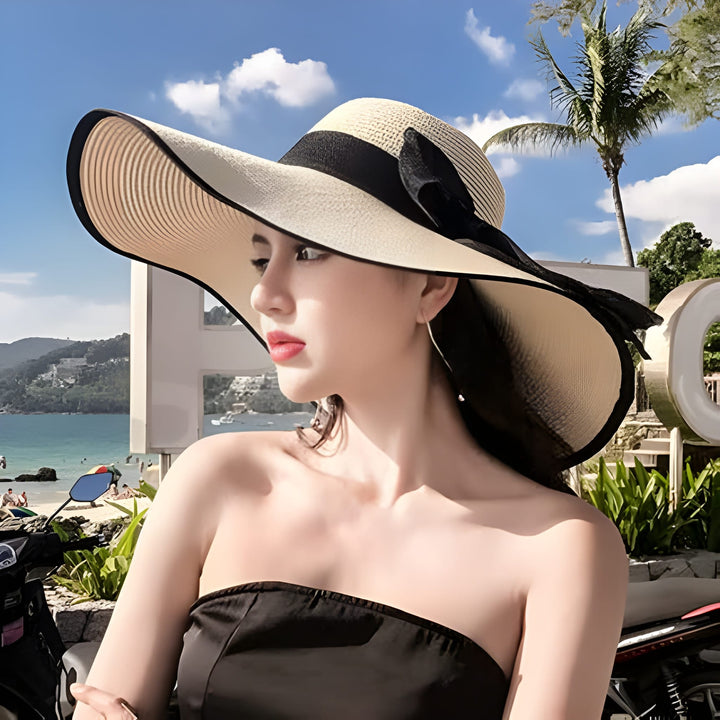 Women’s Sun Hat  | Lightweight & Soft | Beachwear Essential | Straw, Raffia