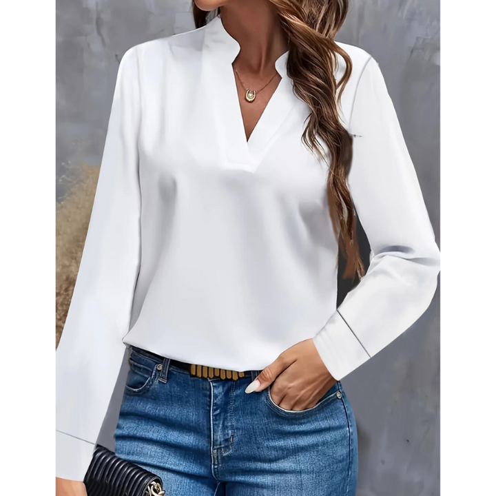 Women’s Blouse | V Neck & Long Sleeve | Elegant Clothing