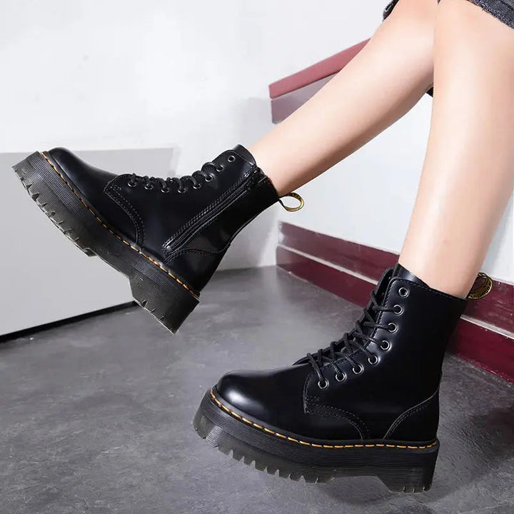 Women's Boots | Chunky Platform Design | Everyday Lace Shoes