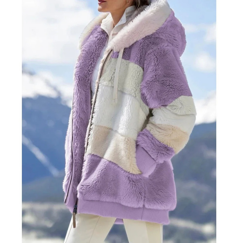 Women's Jacket | Oversized Hooded Coat | Casual Zip-Up Hoodie