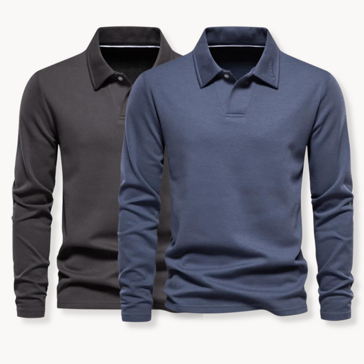 Men’s Polo Shirt | Long Sleeve Polo | Timeless Style |  Men’s Clothing