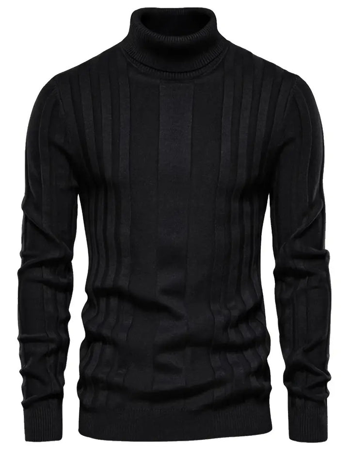 Men’s Jumper | Thermal Knit Mens Clothing | High Neck Sweatshirt