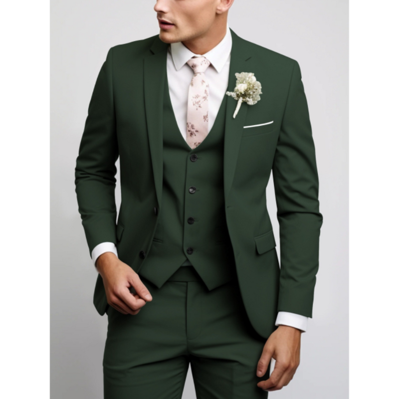 Men’s 3-Piece Suit | Slim Fit Design | Wedding Look | Mens Clothing