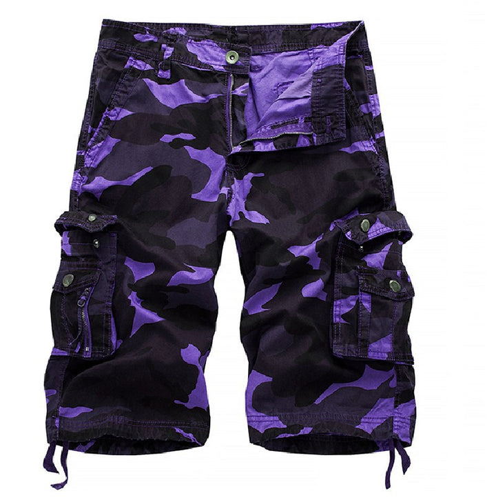 Men's Cargo Shorts | Camouflage & Multiple Pockets | Lightweight Cotton | Summer Street Style & Outdoor