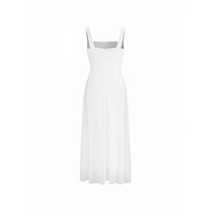 Women's Midi Dress | Elegant Square-Neck Design | Timeless Women Dresses