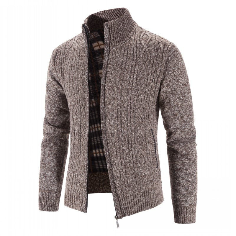 Mens Winter Jackets | Warm Zip Knit Jacket Style | Everyday Mens Clothing