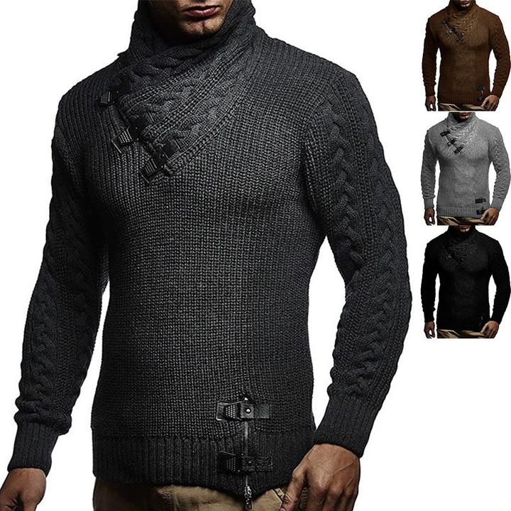Men's Sweatshirt | Chunky Collar Design | Everyday Mens Clothing