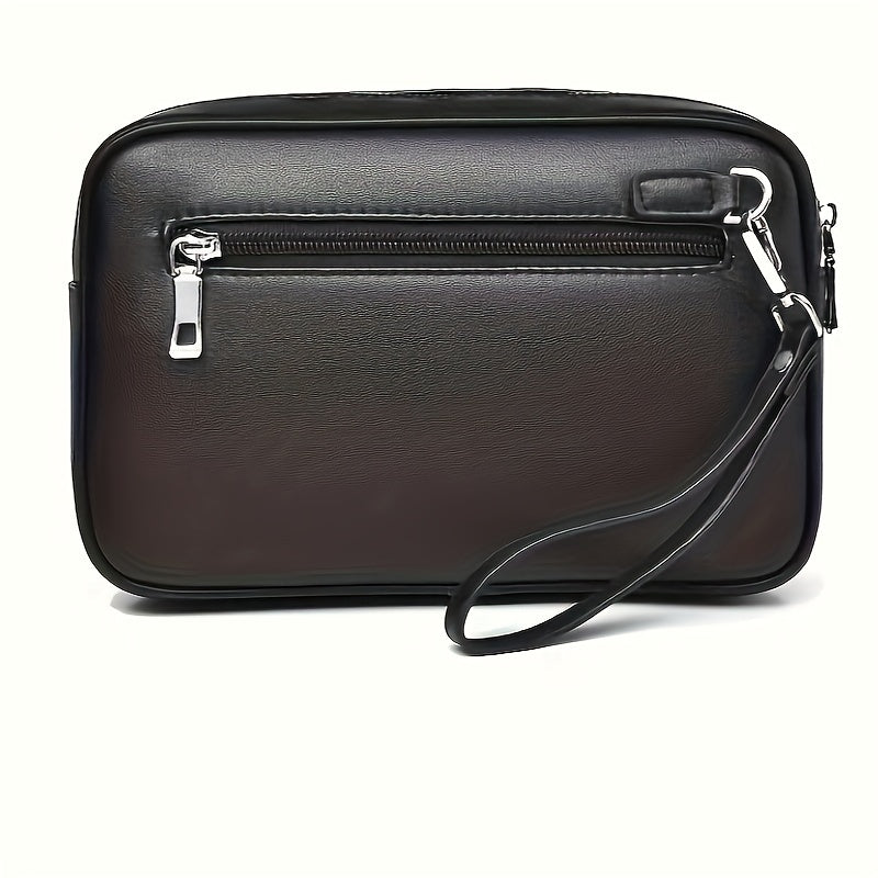 Men’s Handbag | Lightweight Clutch | Simple & Comfortable | Faux Leather