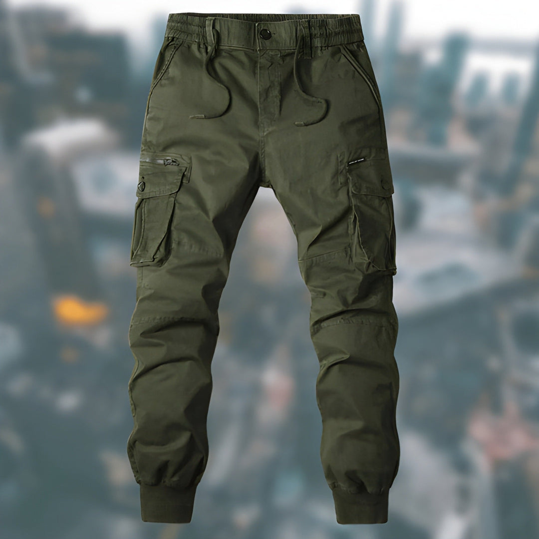 Men’s Cargo Trousers | Casual Joggers | Elastic Waist | Mens Clothing